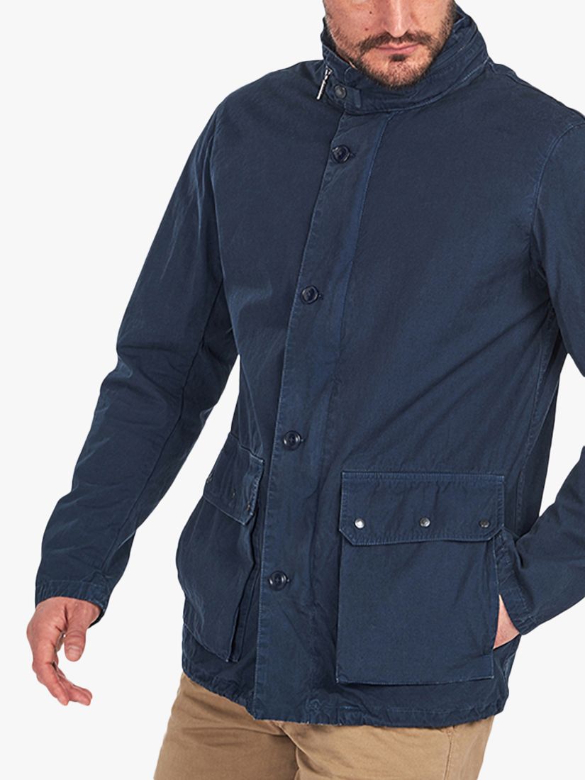 Barbour Grent Casual Field Jacket, Blue at John Lewis & Partners