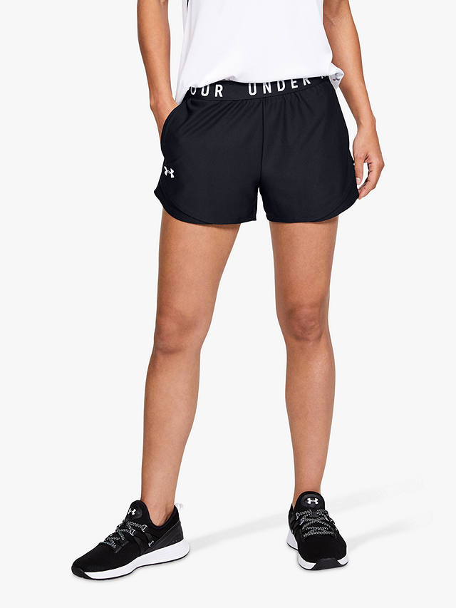 Under Armour Play Up 3.0 Training Shorts, Black/White
