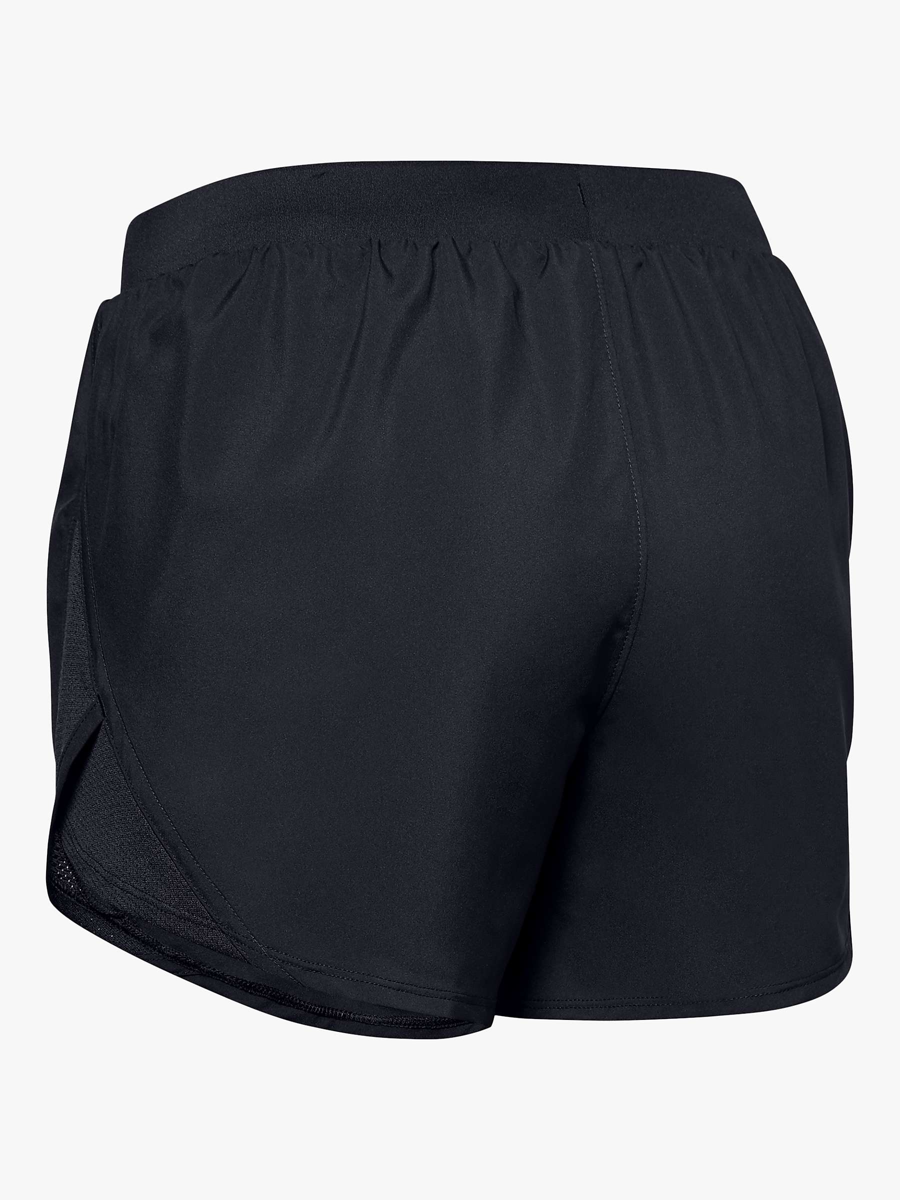 Under Armour Fly-By 2.0 Running Shorts, Black/Reflective at John Lewis ...