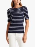 Lauren Ralph Lauren Judy Boat Neck Top, Lauren Navy/White