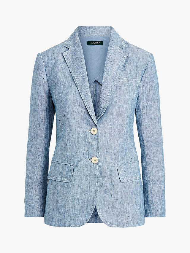 Lauren Ralph Lauren Ladrell Linen Jacket, Blue