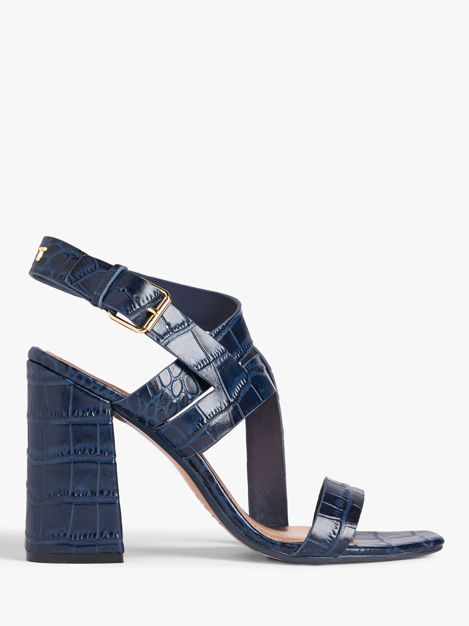 navy blue block heel shoes