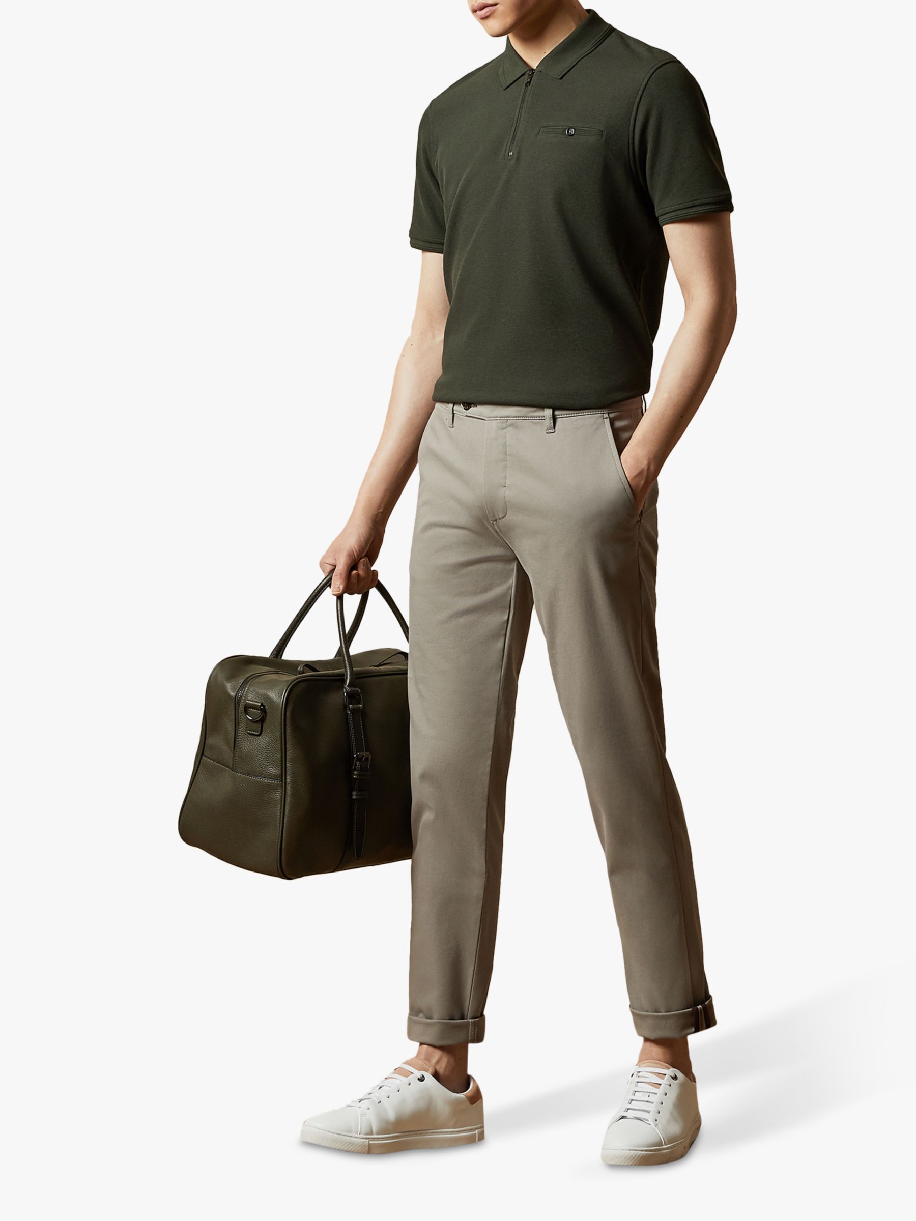 Ted Baker Supper Cotton Straight Fit Chinos