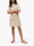 Whistles Dolly Fruit Tie Front Dress, Cream/Multi