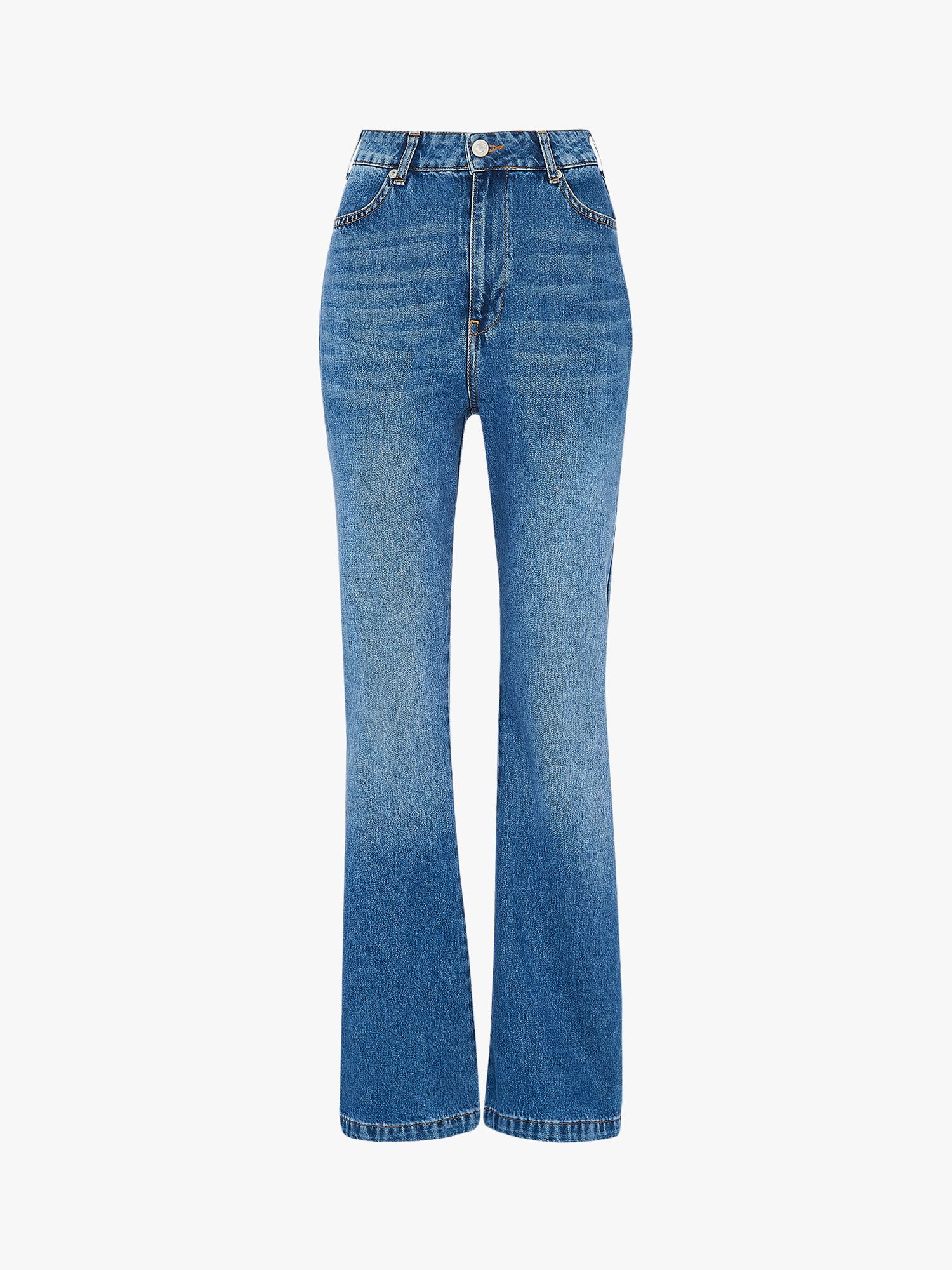 Whistles Authentic Flared Jeans, Denim at John Lewis & Partners