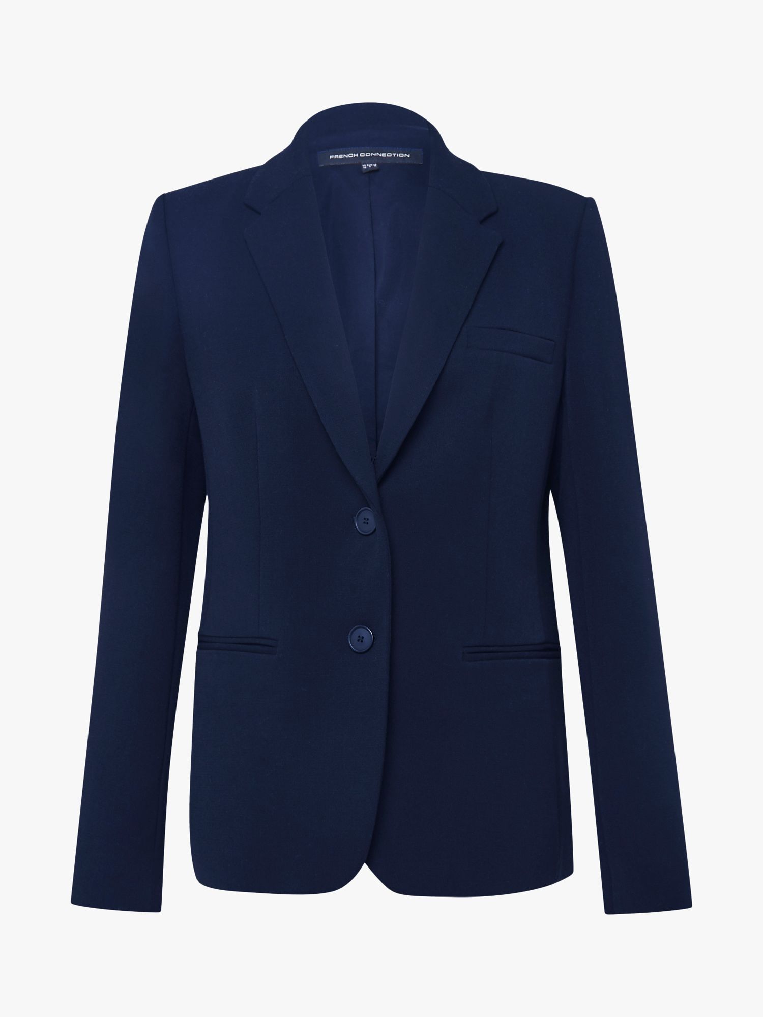 French Connection Single Breasted Whisper Fitted Blazer, Utility Blue ...