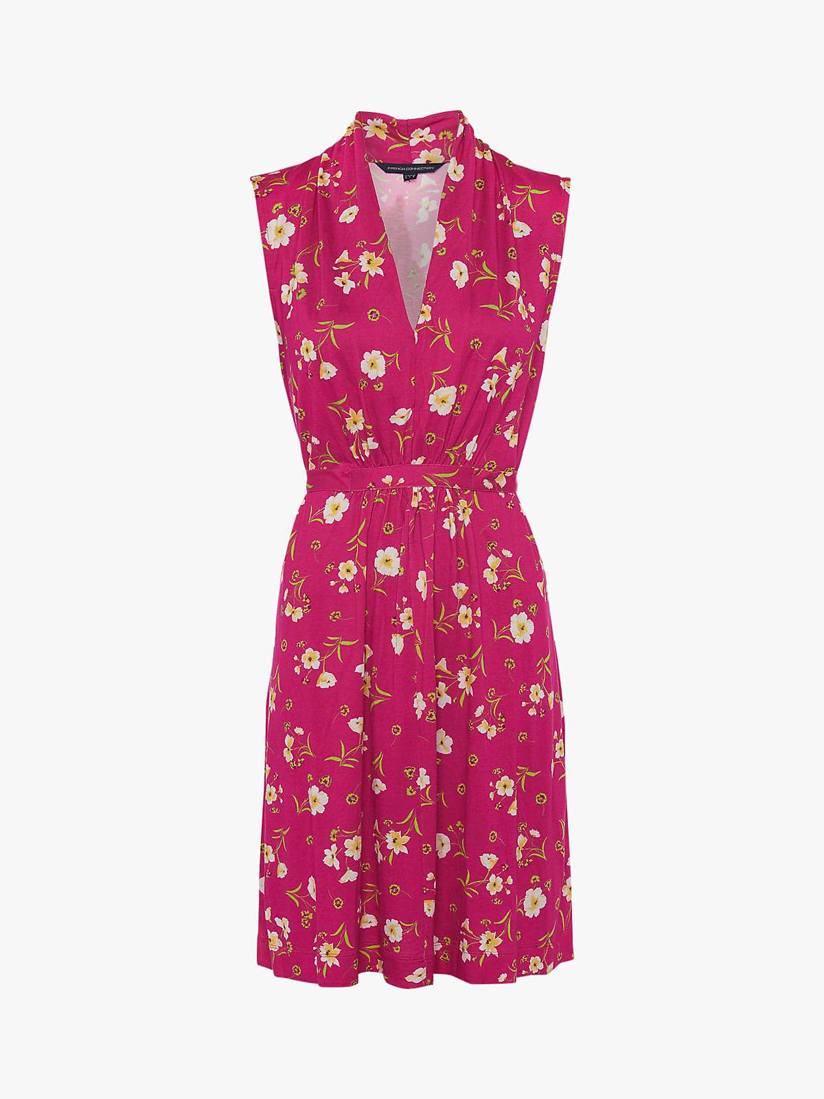 French Connection Shanti Meadow Print Sleeveless Dress, Very Berry at ...