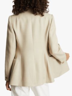 Reiss Larsson Double Breasted Blazer, Neutral, 6