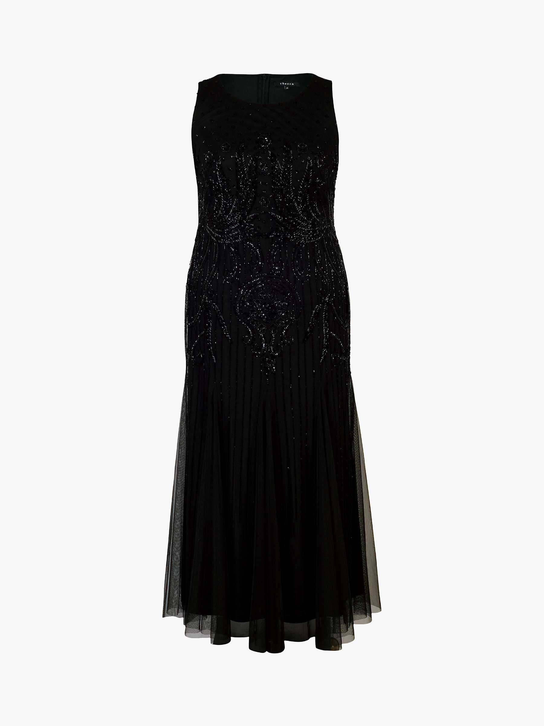 Buy chesca Sleeveless Embroidered Mesh Dress Online at johnlewis.com
