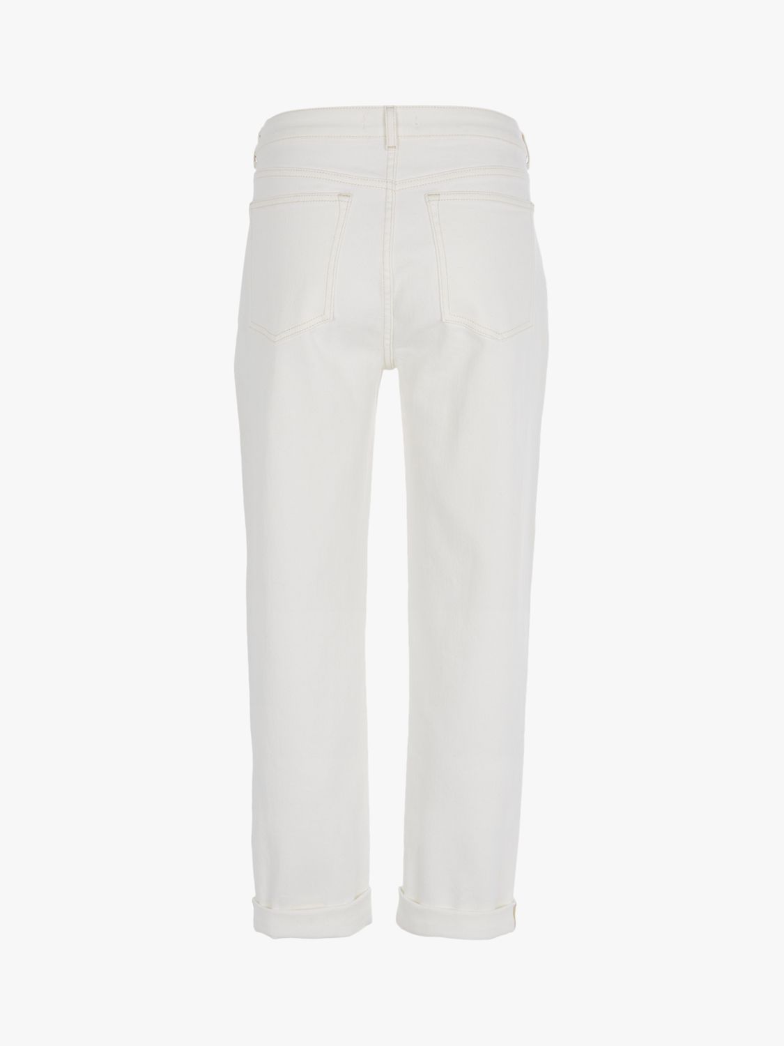 Mint Velvet Dakota Boyfriend Jeans, White at John Lewis & Partners