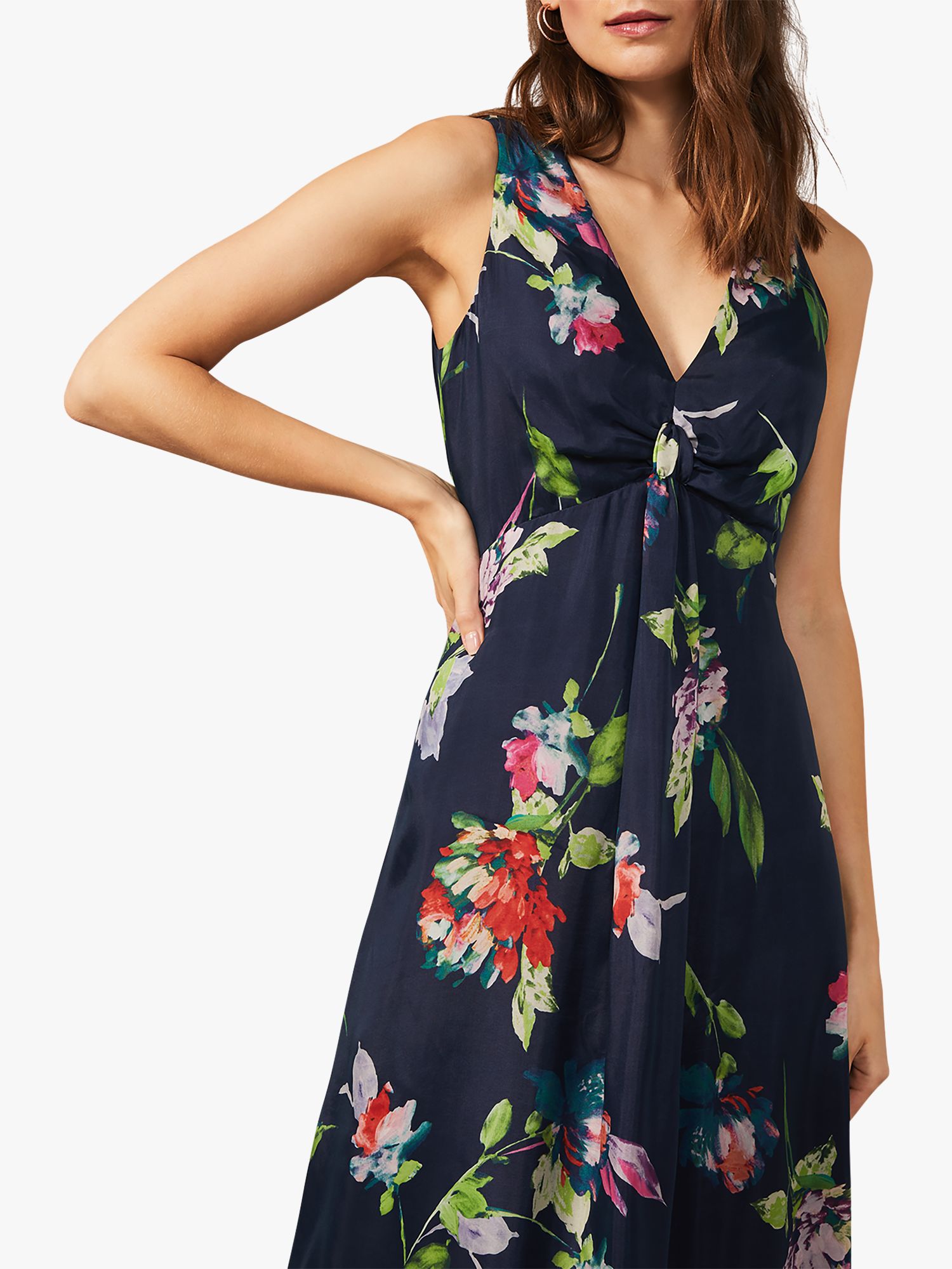 Phase Eight Floral Print Sleeveless Maxi Dress, Multi at John Lewis ...