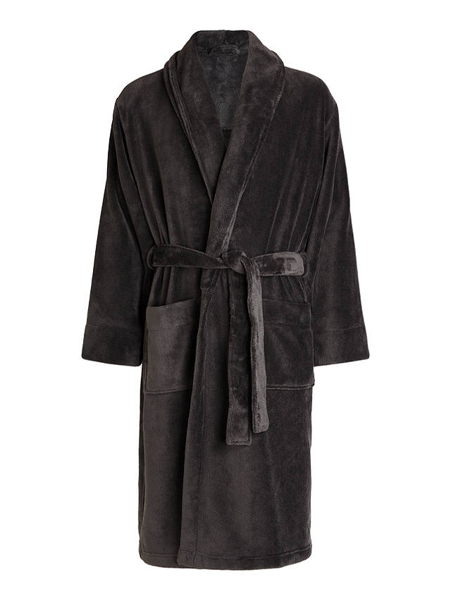 John Lewis Sheared Fleece Robe, Grey