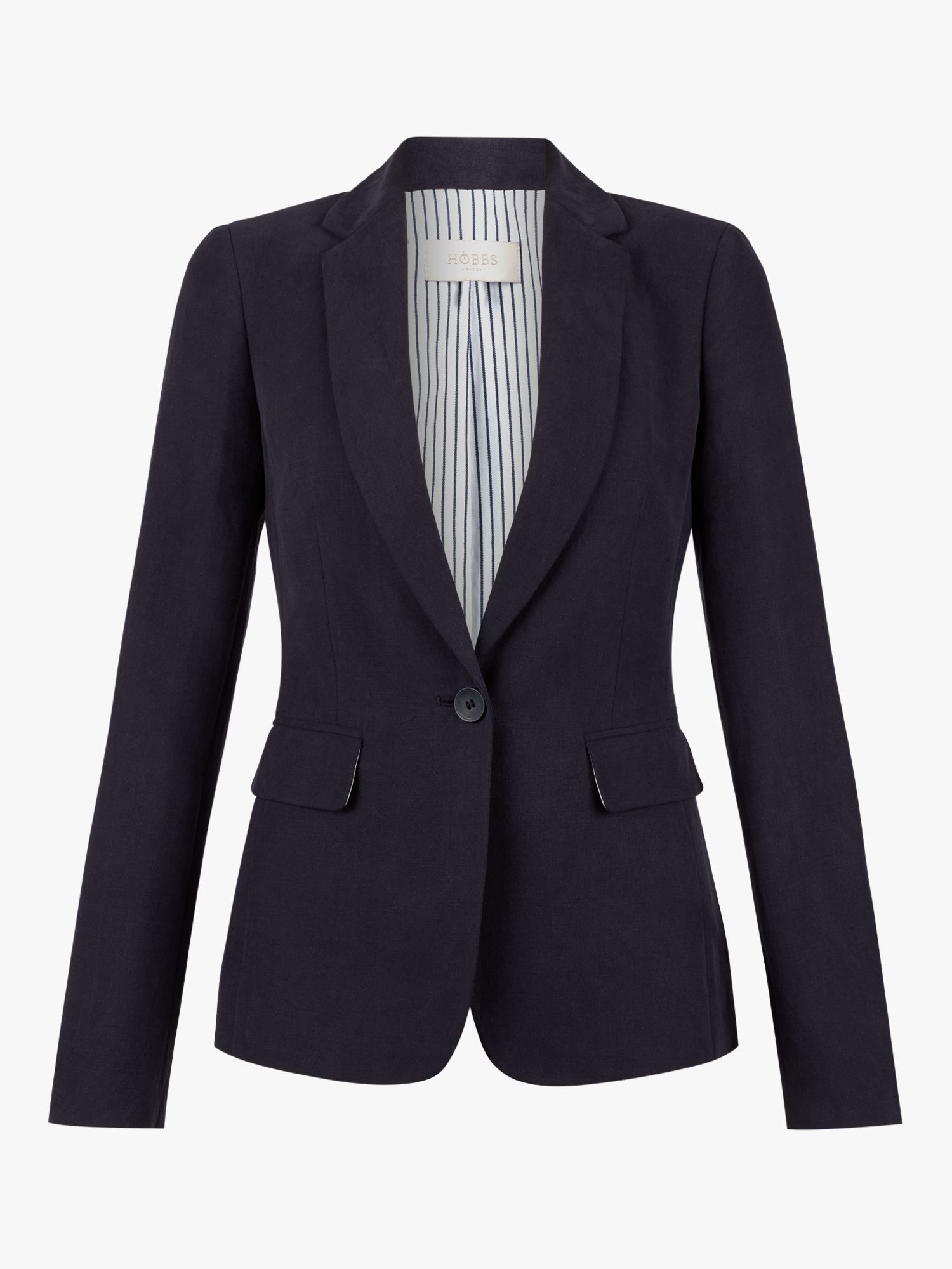 Hobbs Petite Trent Blazer Jacket, Navy