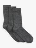 John Lewis Wool Mix Men's Socks, Pack of 3