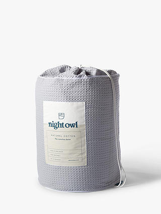 The Fine Bedding Company Night Owl Waffle Coverless Duvet, 10.5 Tog, Single