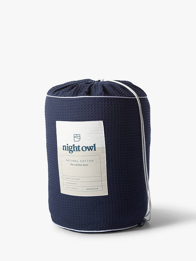 The Fine Bedding Company Night Owl Waffle Coverless Duvet, 10.5 Tog, Single
