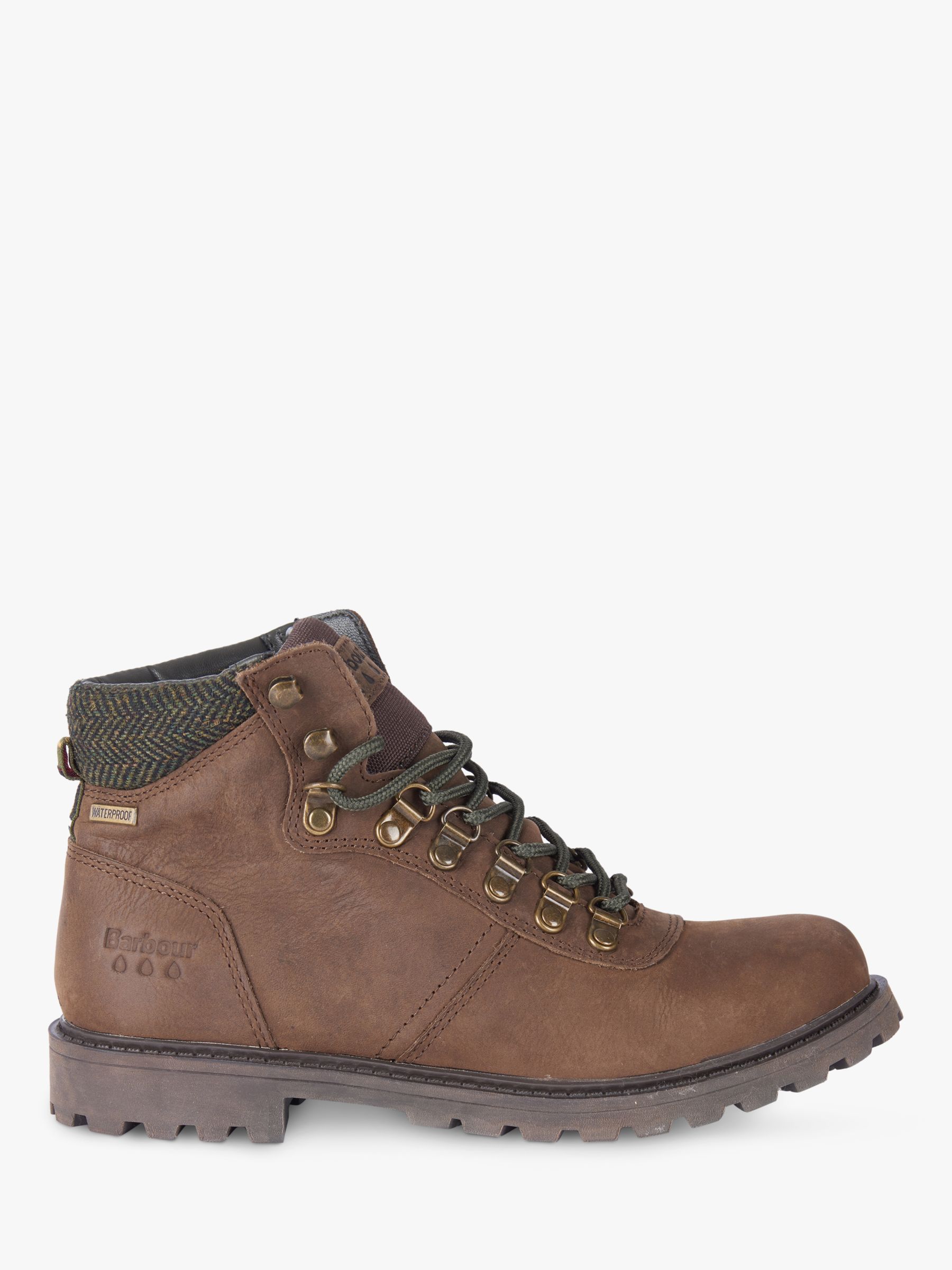 Barbour Elsdon Waterproof Leather Hiker Boots, Brown