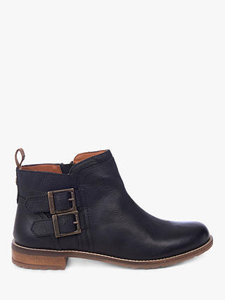 Barbour Sarah Leather Low Buckle Ankle Boots