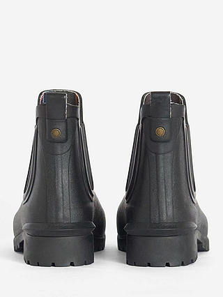Barbour Wilton Chelsea Wellington Boots, Black at John Lewis & Partners
