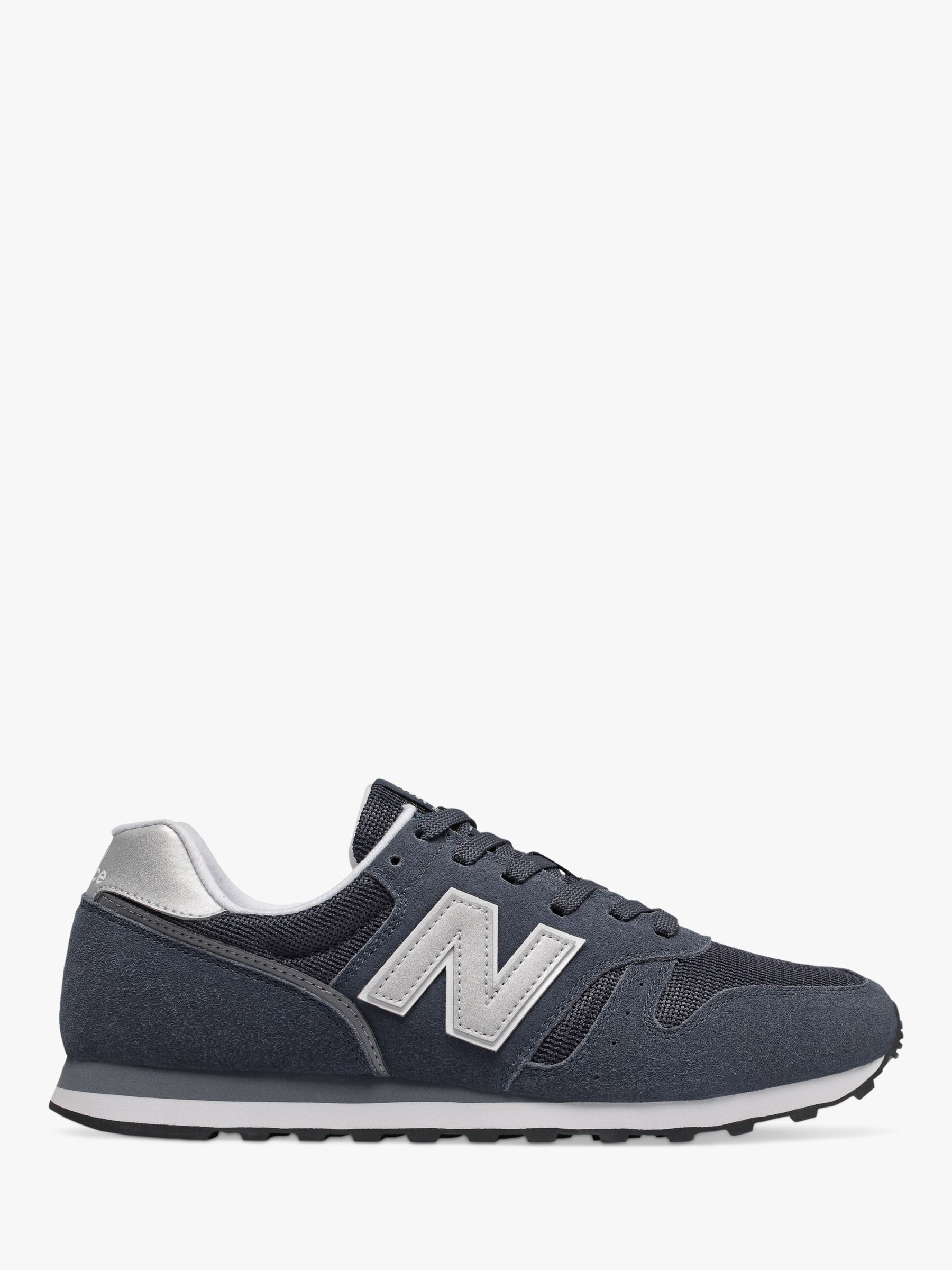 New Balance 373 Suede Trainers, Navy at John Lewis & Partners