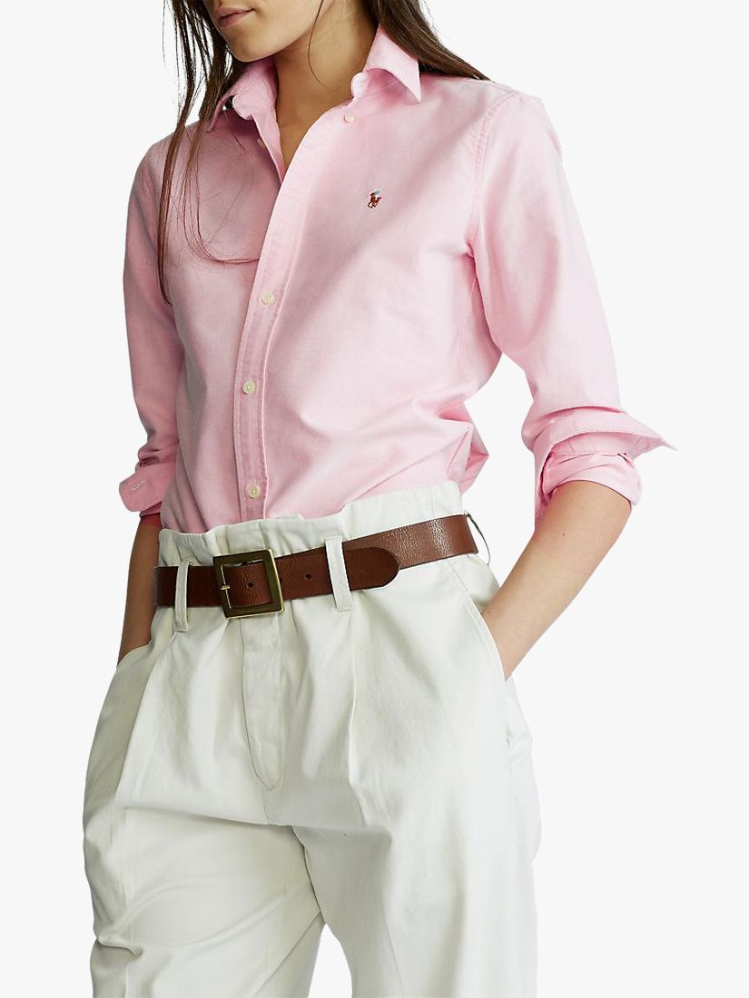 Polo Ralph Lauren Kendal Cotton Shirt, Pink at John Lewis & Partners