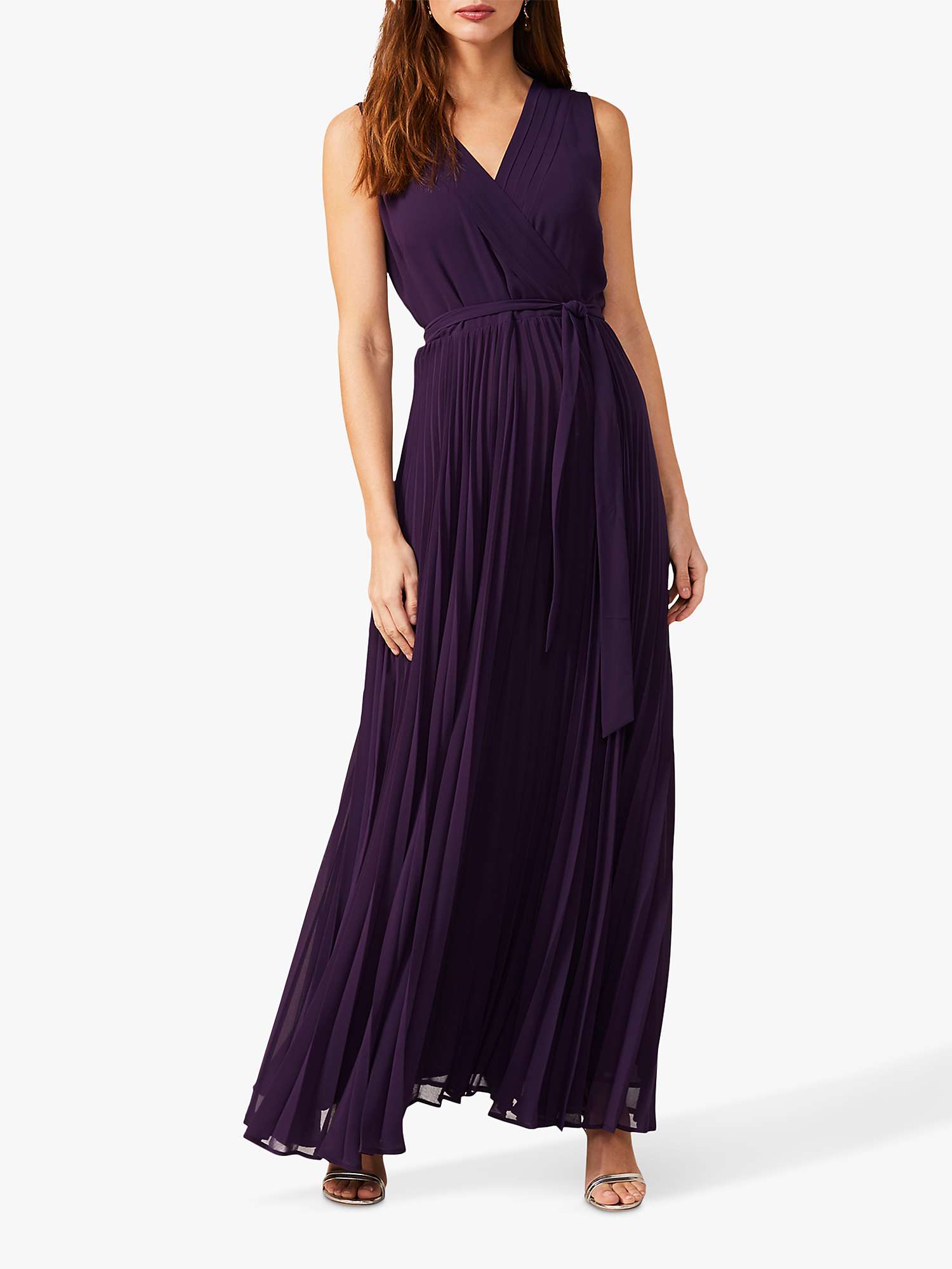 Buy Phase Eight Molly Sleeveless Pleated Maxi Dress Online at johnlewis.com