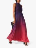 Phase Eight Lily Maxi Dress, Grape/Coral