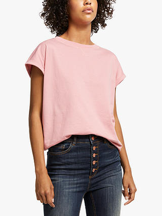 AND/OR Cotton Tank T-Shirt, Dusty Rose