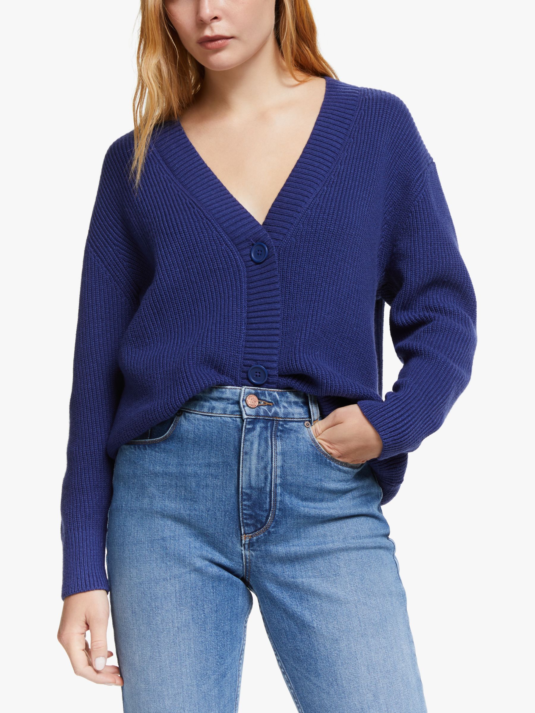 AND/OR Alex Oversized Cardigan, Blue