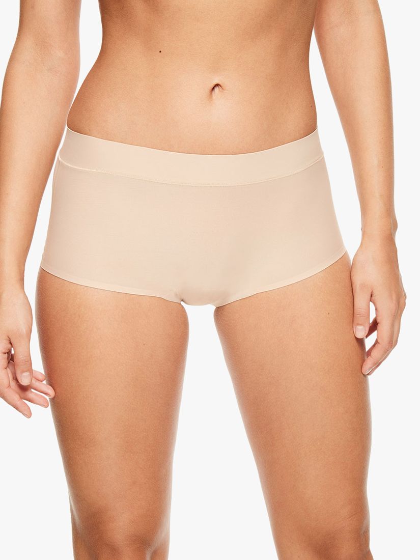 Chantelle Soft Stretch Boy Short Knickers, Nude at John Lewis