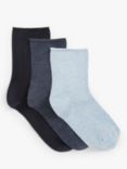 John Lewis & Partners Women's Organic Cotton Rich Ankle Socks, Pack of 3