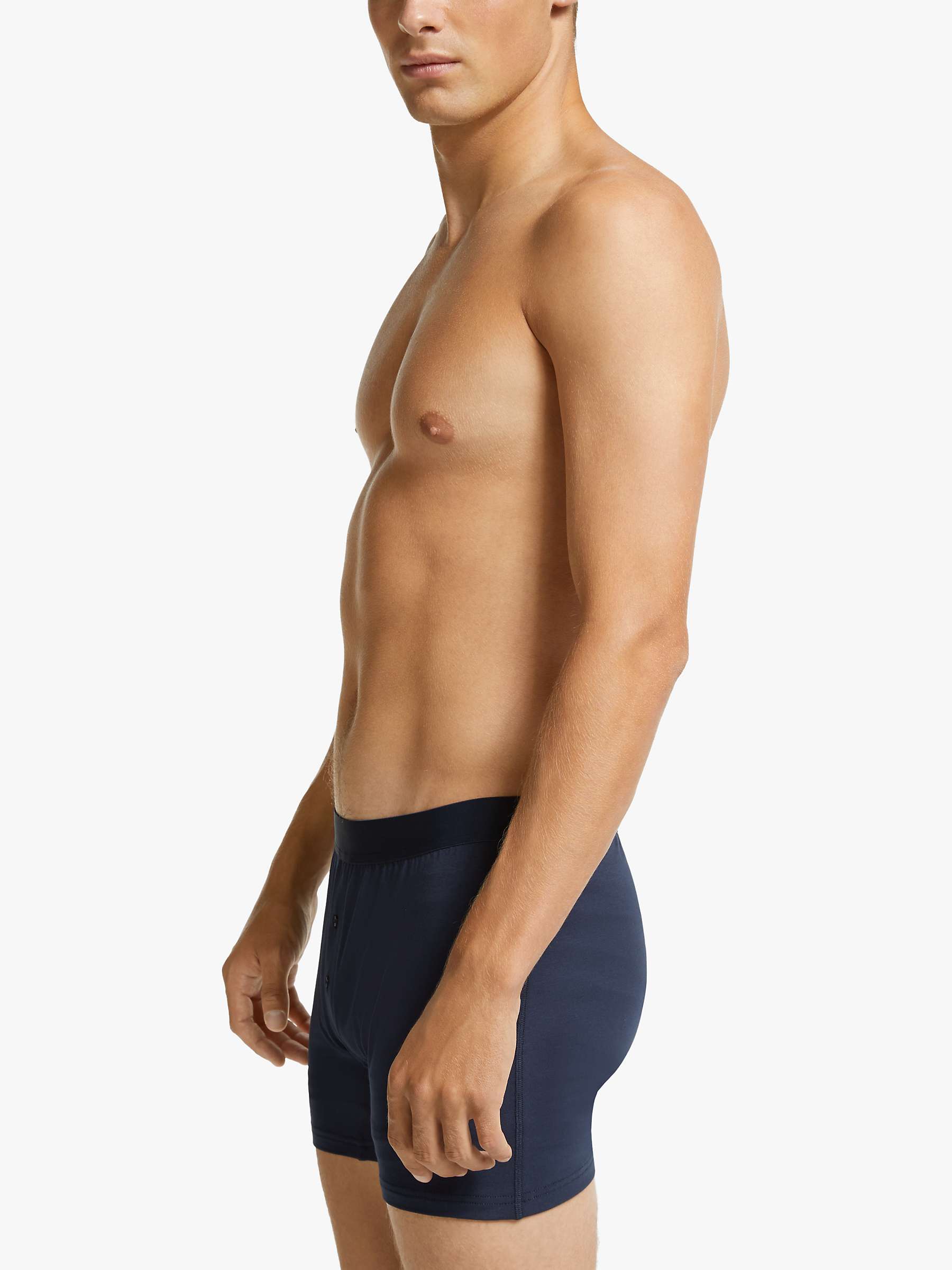 Buy John Lewis Organic Cotton Button Fly Trunks, Pack of 3 Online at johnlewis.com