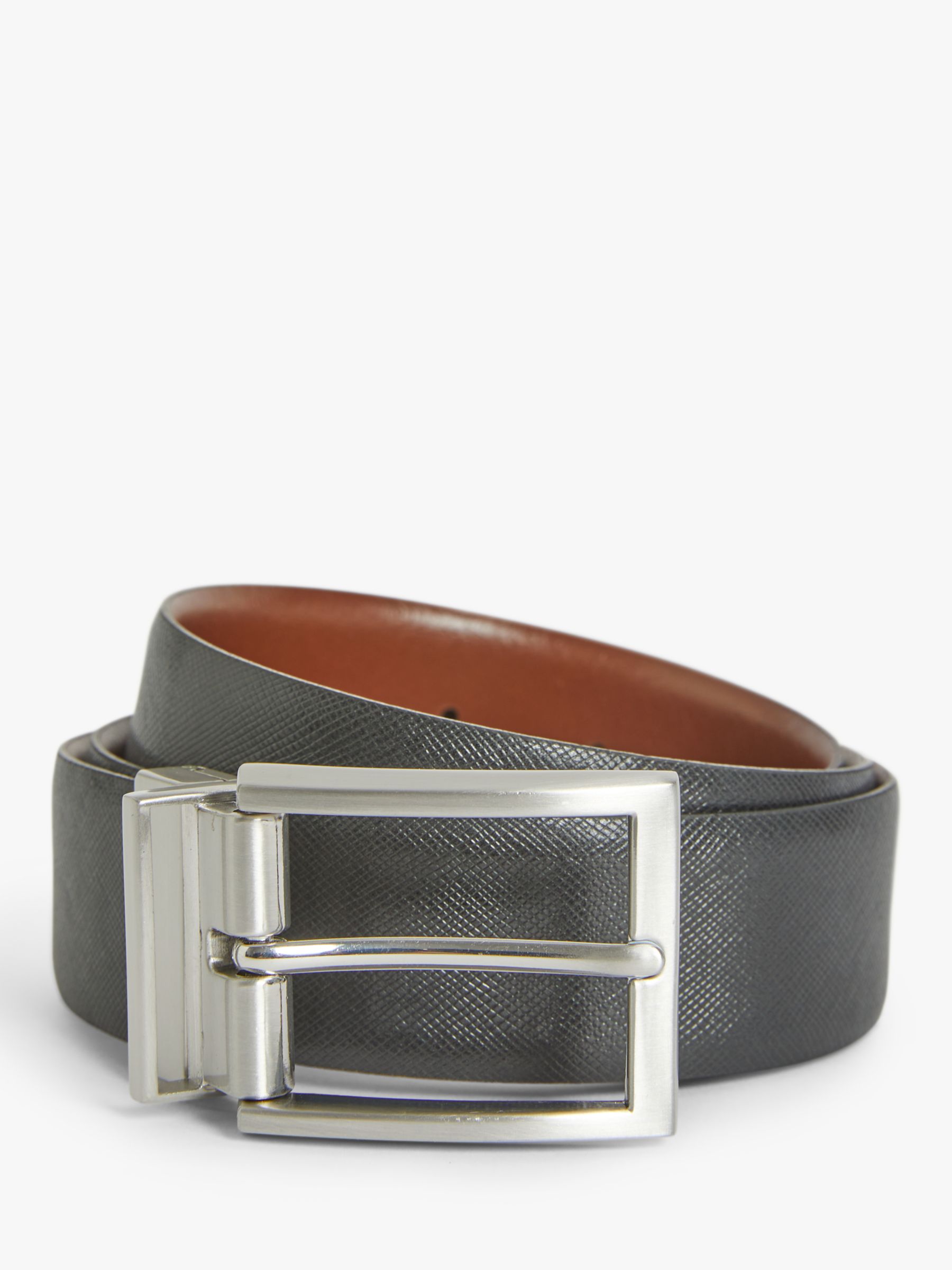 John Lewis Made in Italy Reversible Leather Jeans Belt at John Lewis ...