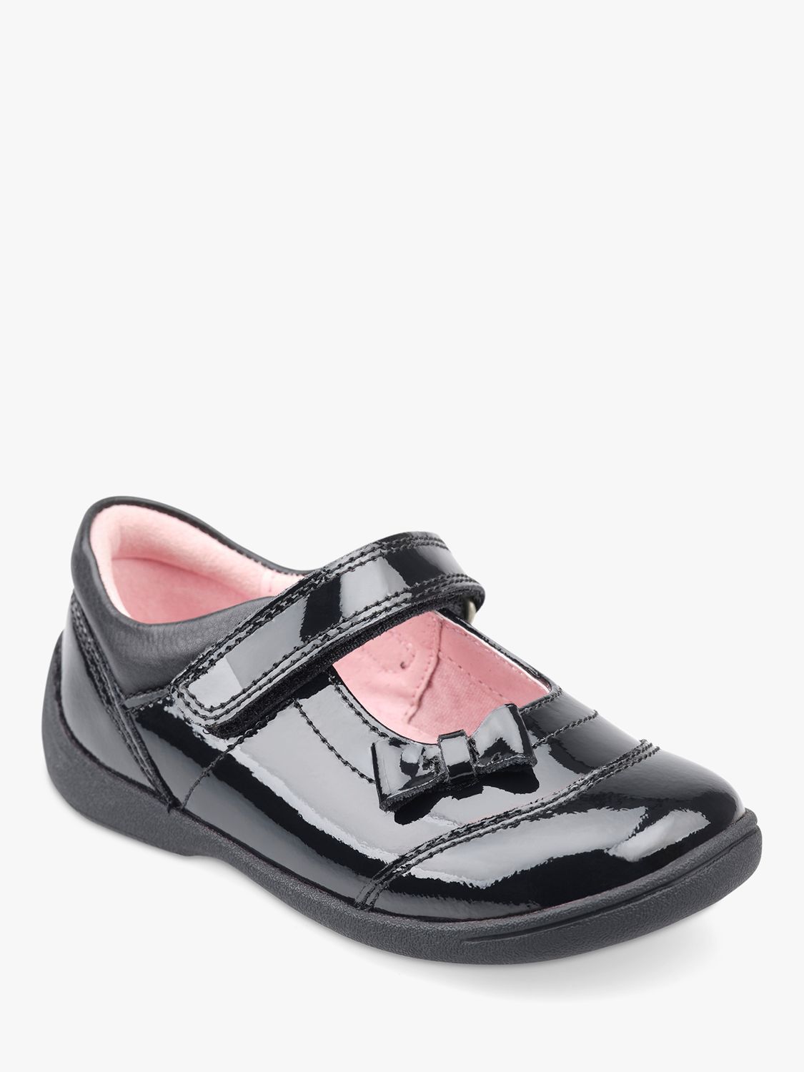 Start-Rite Kids' Twizzle Patent Shoes, Black, 8G Jnr