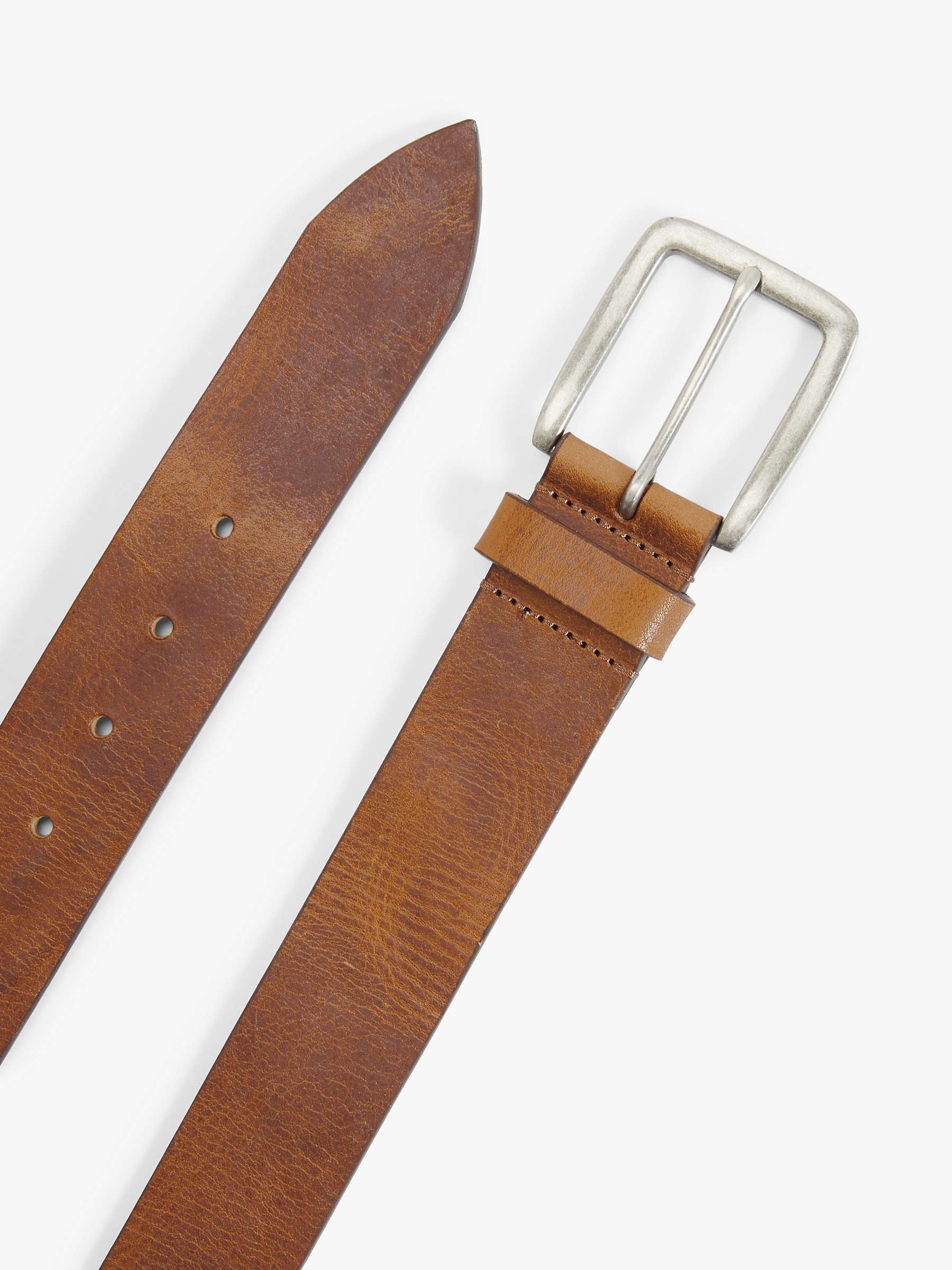 Buy John Lewis Made in Italy 40mm Leather Jeans Belt, Tan Online at johnlewis.com