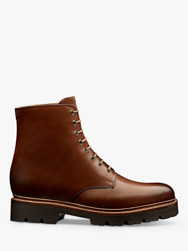 NWB $450 Grenson Hadley Tan Leather Boots 112616 Handpainted US 10 Brown UK 9 