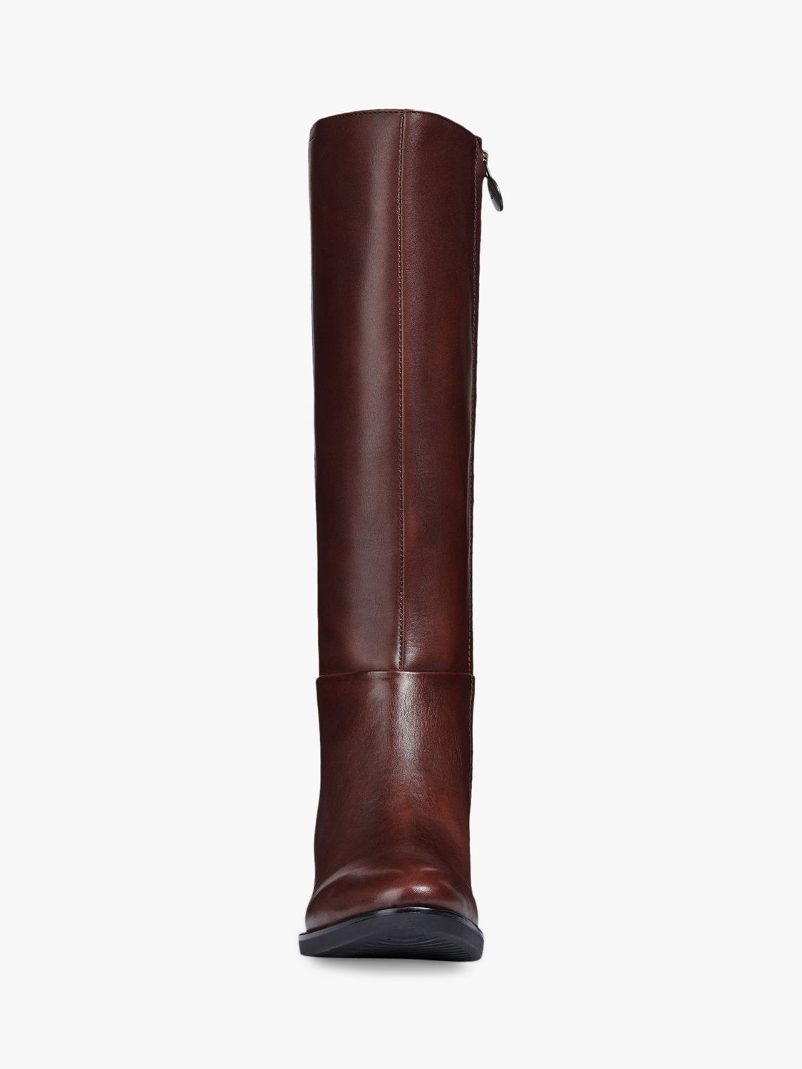 Nabo Chaise longue rival Geox Women's Felicity Leather Heeled Knee High Boots, Brown at John Lewis &  Partners