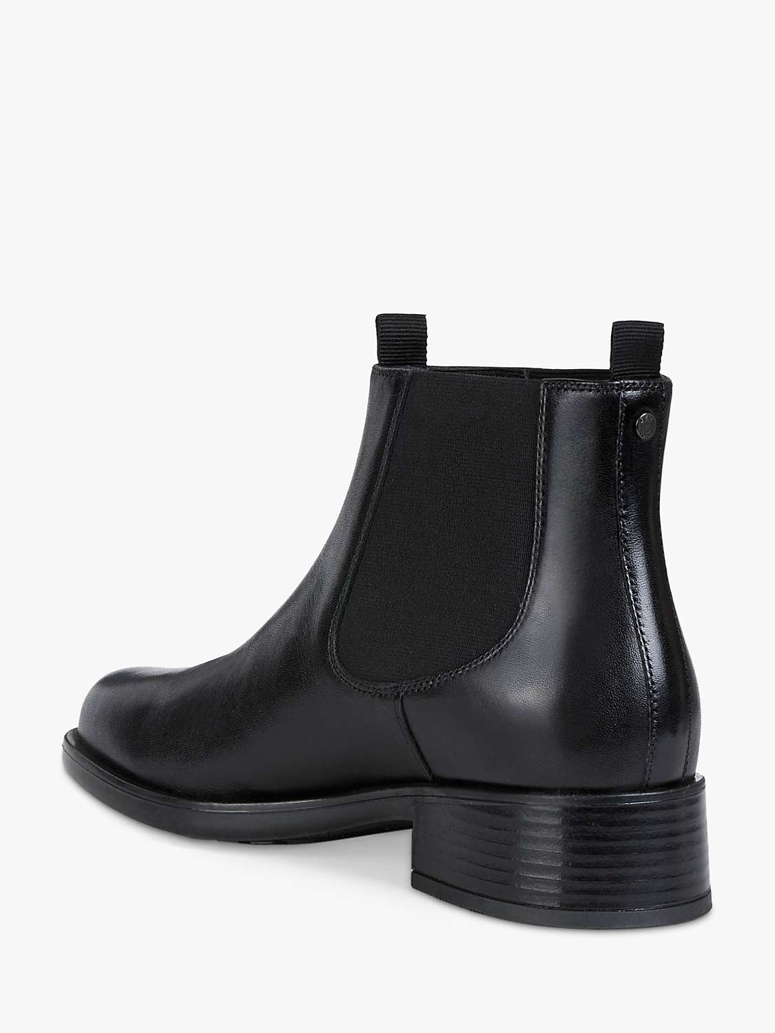 Buy Geox Women's Resia Leather Ankle Boots, Black Online at johnlewis.com