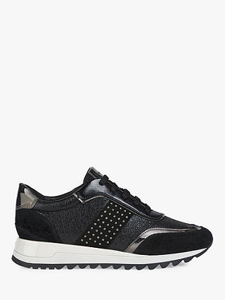 Geox Women's Tabelya Studded Lace Up Trainers