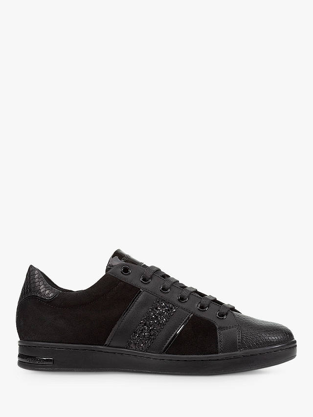 Geox Women's Jaysen Lace Up Trainers, Black at John Lewis & Partners