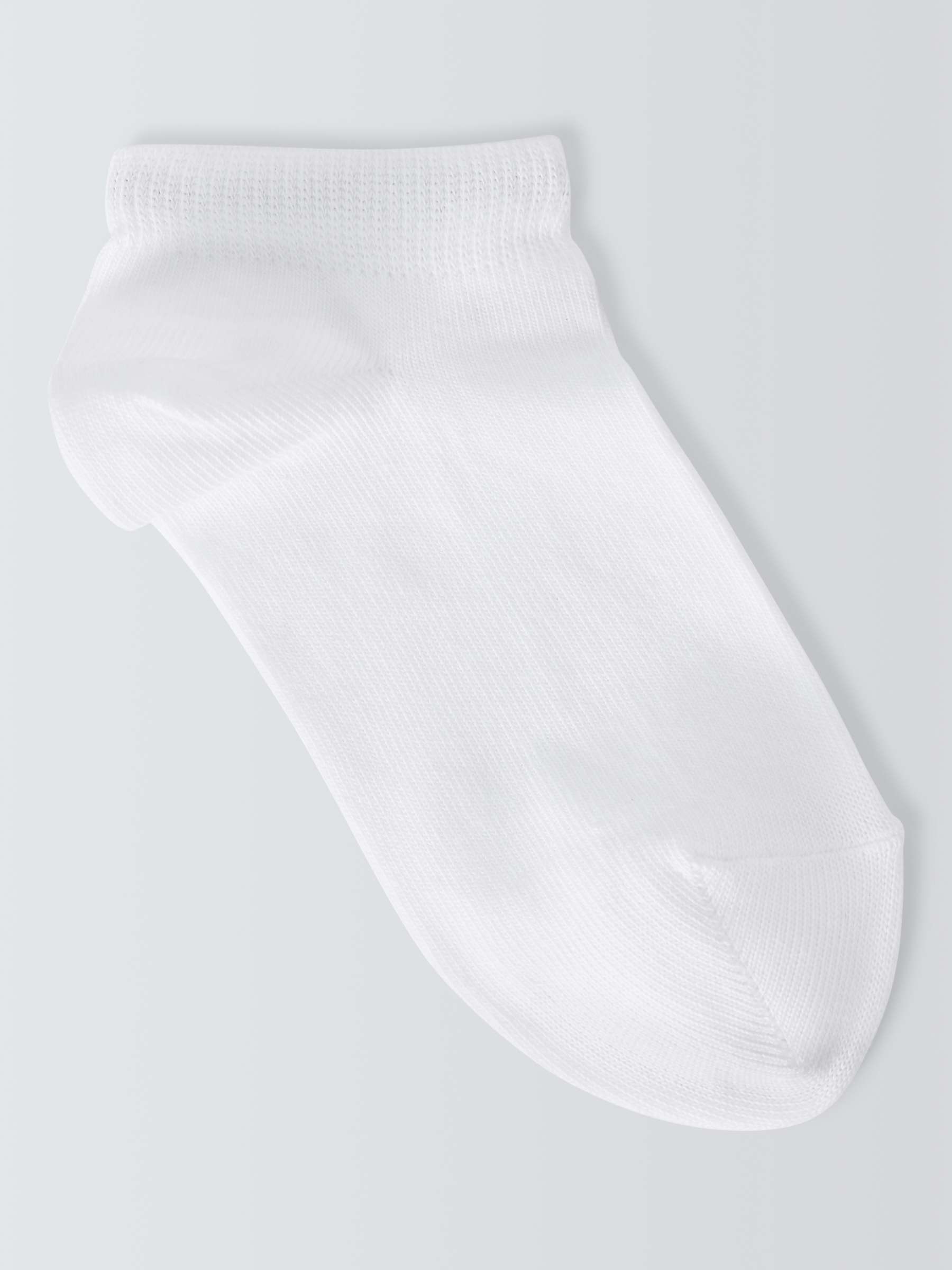 Buy John Lewis ANYDAY Kids' Trainer Liner Socks, Pack of 7, White Online at johnlewis.com