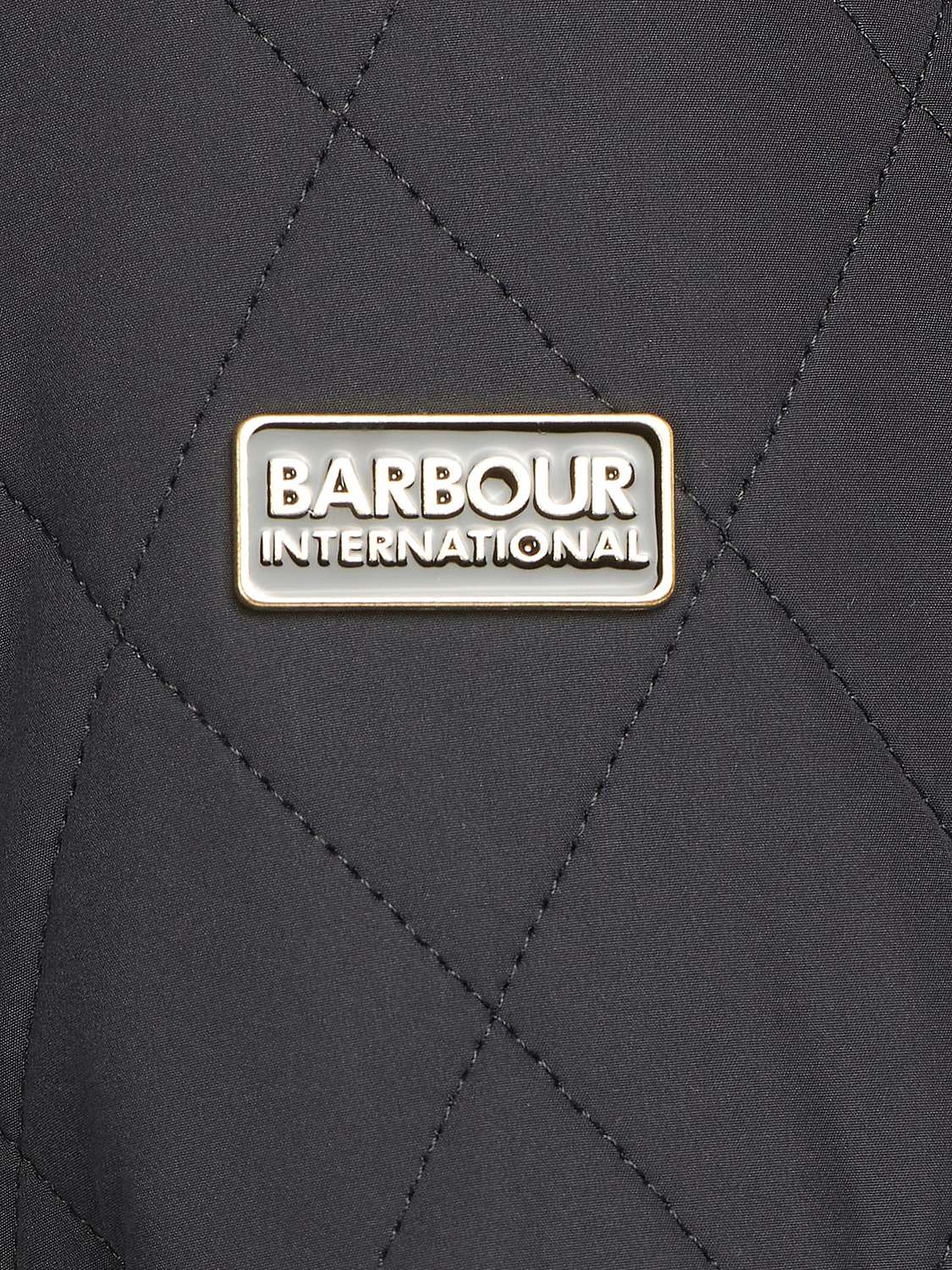 Barbour International Monaco Quilted Jacket, Navy at John Lewis & Partners