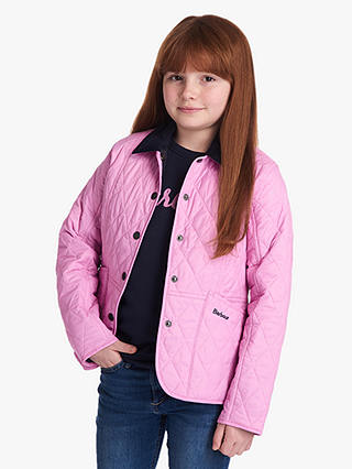 Barbour Girls' Liddesdale Quilted Jacket, Pink