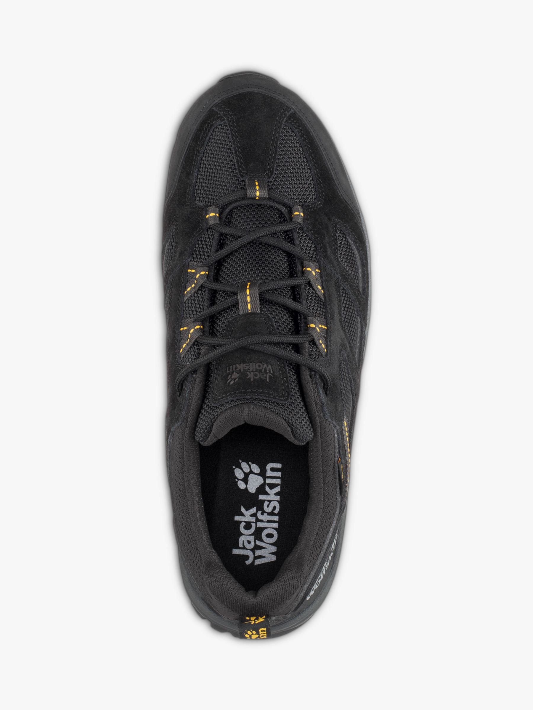 Jack Wolfskin Vojo 3 Texapore Men's Waterproof Walking Shoes, Black / Burly Yellow, 7