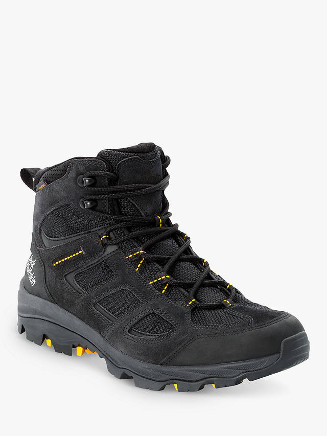 Jack Wolfskin Vojo 3 Texapore Men's Waterproof Walking Boots, Black/Burly Yellow