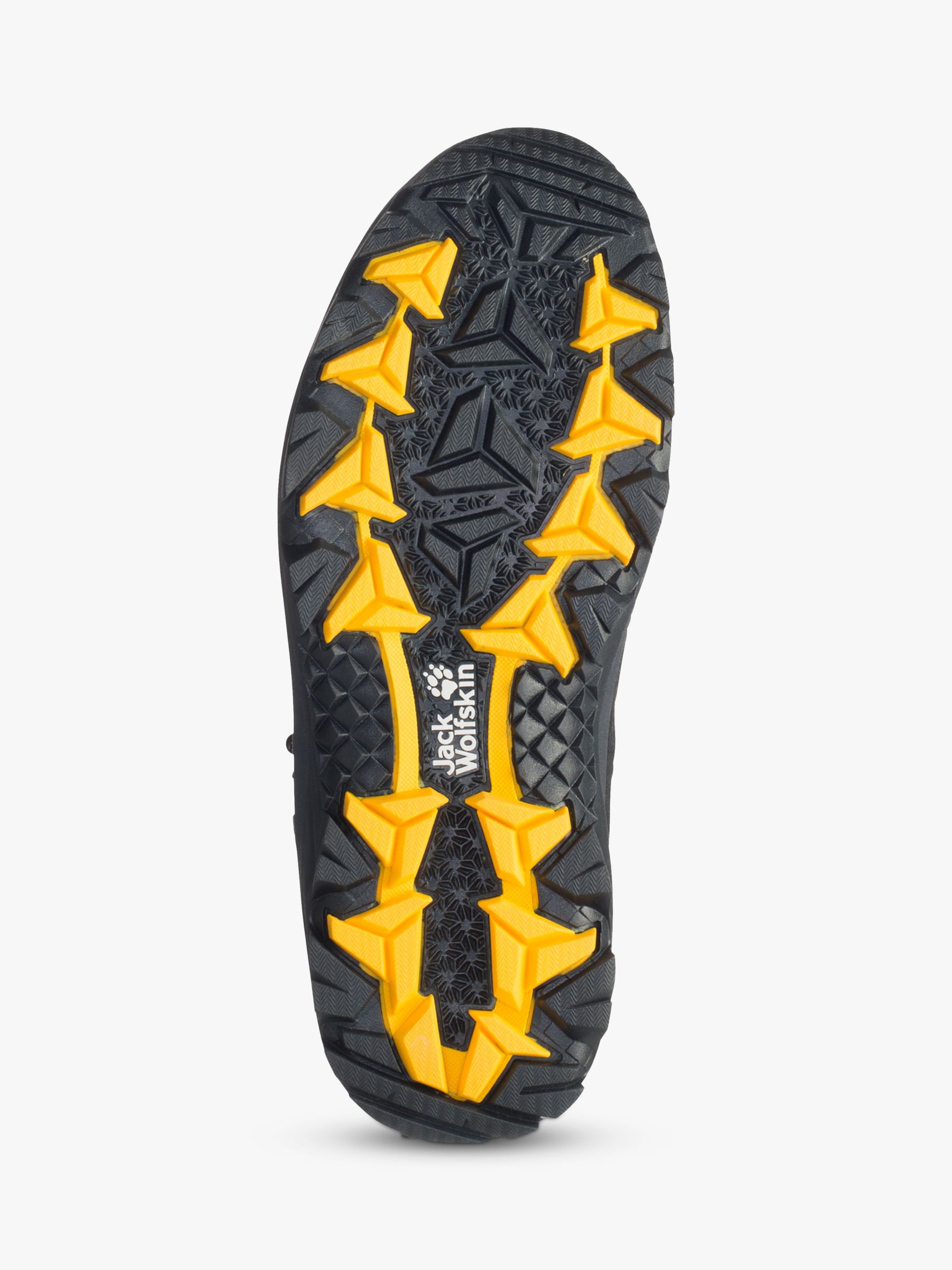 Buy Jack Wolfskin Vojo 3 Texapore Men's Waterproof Walking Boots, Black/Burly Yellow Online at johnlewis.com
