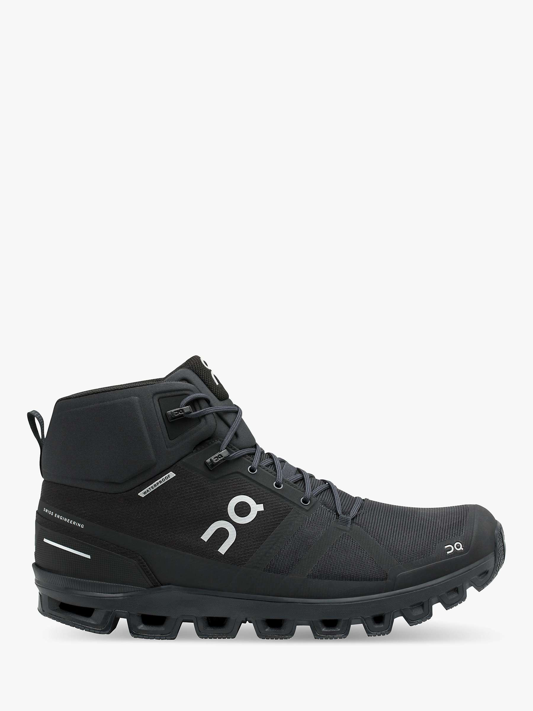Buy On Cloudrock Men's Waterproof Hiking Boots, All Black Online at johnlewis.com