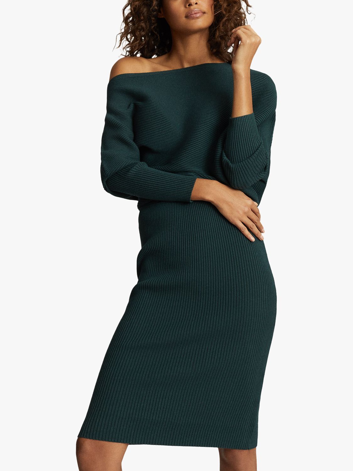 green full length dress