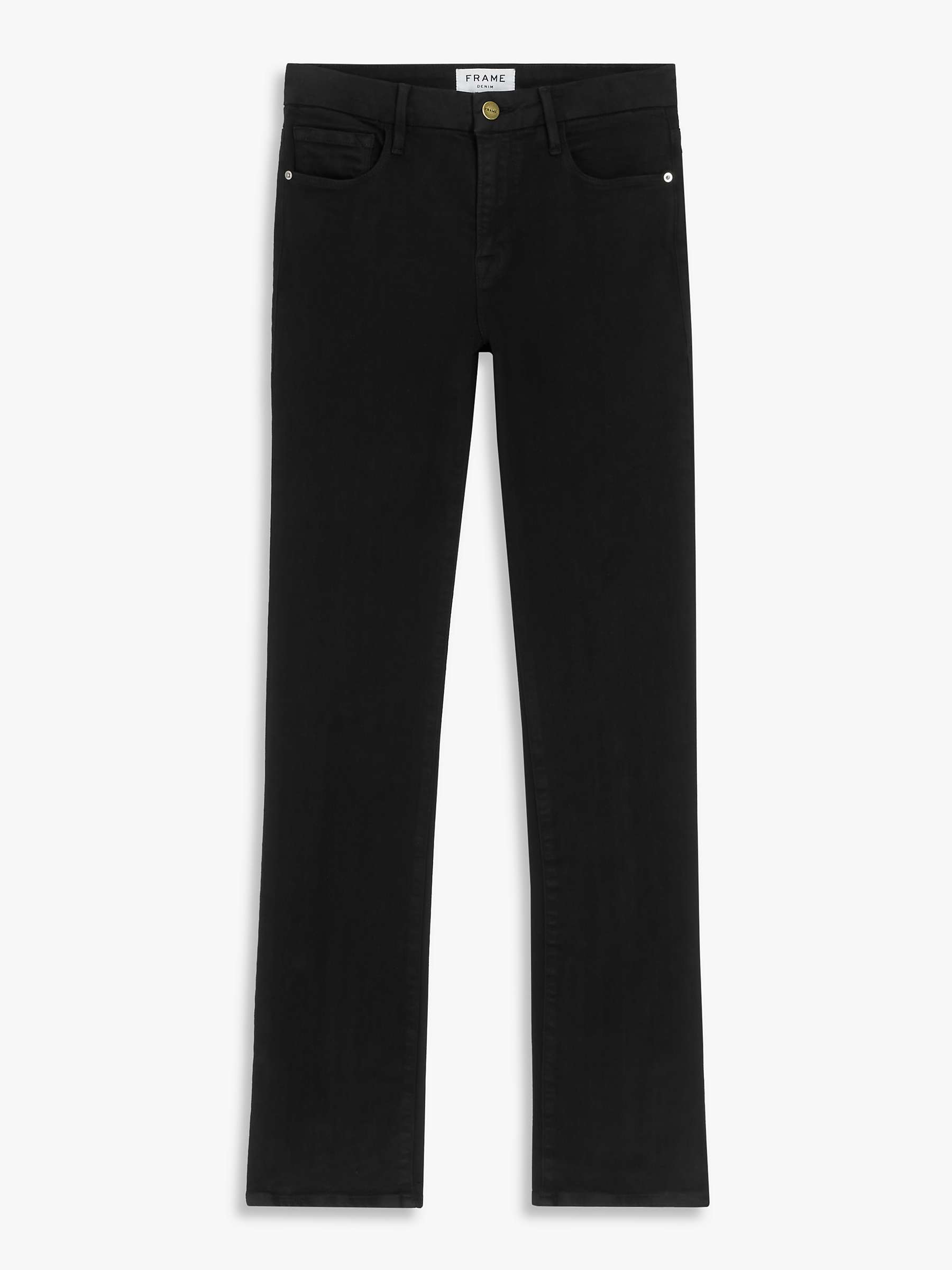 Buy FRAME Le Mini Bootcut Jeans, Black Online at johnlewis.com
