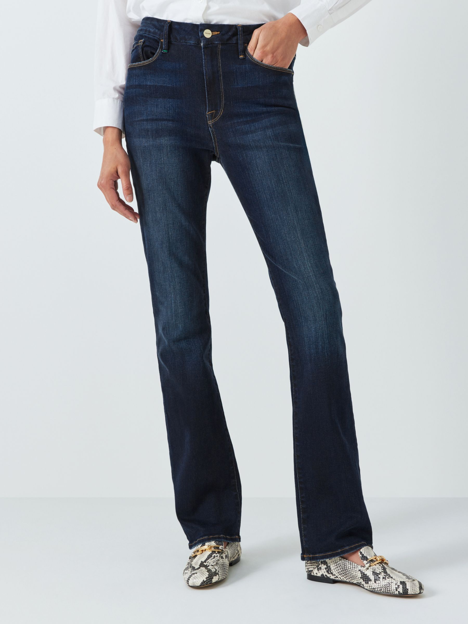 High Rise Clean Kick Flare Jeans - Dark Wash – V.S. Style Boutique